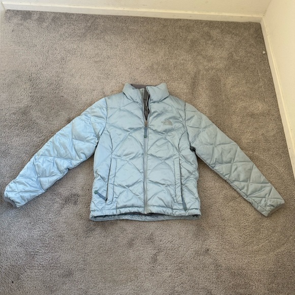 The North Face Jackets & Blazers - TNF icy blue puffer coat
